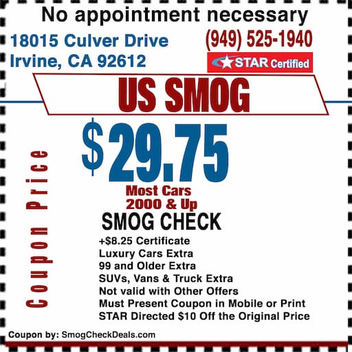 Smog Check Coupon